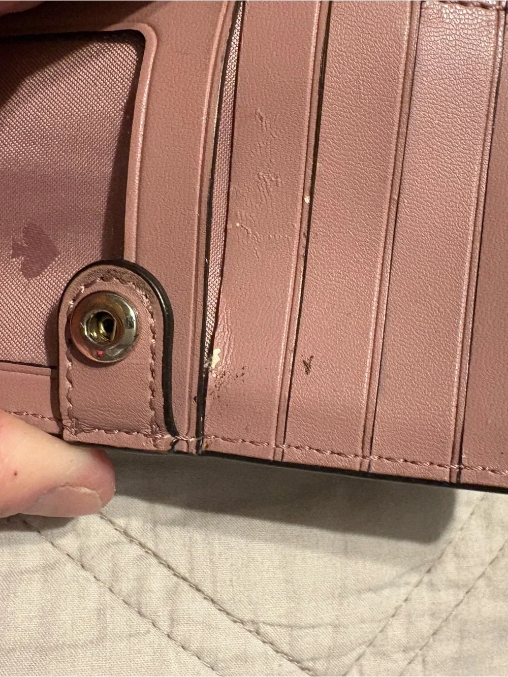 kate spade New York Blush Pink Saffiano Wallet